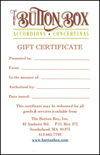 Gift certificates